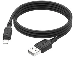 Фото: Кабель Hoco X90 Cool silicone 2.4A AM / Lightning 1m Black (6931474788405) № 4 | KTC