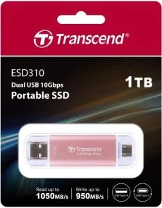 Фото: Зовнішній SSD-накопичувач Transcend ESD310 1TB Pink (TS1TESD310P) № 3 | KTC