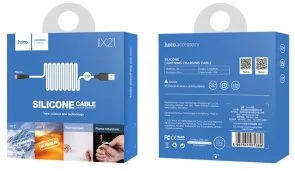 Фото: Кабель Hoco X21 2A AM / MicroUSB 1m Black/White (6957531071389) № 3 | KTC