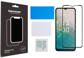 Фото: Захисне скло BeCover for Nokia C32 - Black (709739) № 3 | KTC