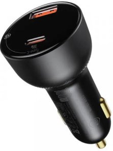 Автомобільний зарядний пристрій Baseus Superme Digital Display PPS Dual Quick Charger 100W Black (CCZX-01)
