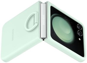 Чохол Samsung for Galaxy Flip5 - Silicone Case with Ring Mint (EF-PF731TMEGUA)