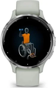 Фото: Смарт годинник Garmin Venu 3S - Silver Stainless Steel Bezel with Sage Gray Case and Silicone Band (010-02785-01) № 4 | KTC