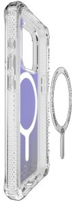  Чохол iTSkins for iPhone 15 Pro HYBRID R Iridescent with MagSafe violet (AP5X-HMAUM-BUPE)