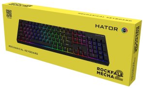 Клавіатура Hator Rockfall 2 Mecha Aurum Orange USB Black (HTK-710)