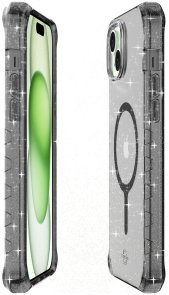 Чохол iTSkins for iPhone 15 Supreme R Spark with MagSafe Smoke (AP5N-MGSPA-SMOK)