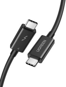 Кабель UGREEN Ugreen US501 100W 5A Type-C / Type-C 0.8m Black (UGR-30389)