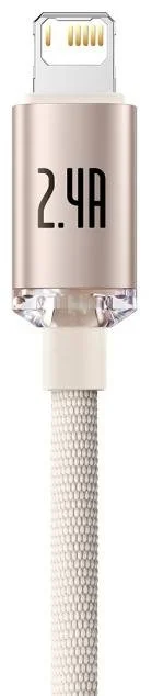 Фото: Кабель Baseus Crystal Shine Series 2.4A AM / Lightning 1.2m pink (CAJY001104) № 2 | KTC