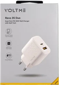 Фото: Зарядний пристрій VOLTME Revo 35 Duo GaN III White (V2110) № 4 | KTC