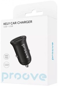 Автомобільний зарядний пристрій Proove Kely Car Charger 10W Black (ACKC10200001)