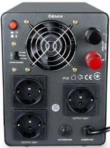 Фото: ДБЖ Gemix PSN-800U 3xSchuko / No battery (PSN800U) № 2 | KTC