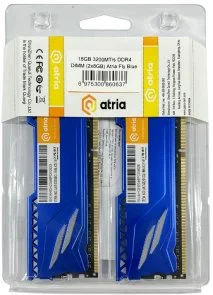 Фото: Оперативна пам’ять Atria Fly Blue DDR4 2x8GB (UAT43200CL18BLK2/16) № 3 | KTC