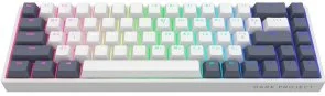 Фото: Клавіатура Dark Project KD68B Mech. g3ms Sapphire ENG/UA/RU White/Blue (KB-GSH-682-701004) № 3 | KTC
