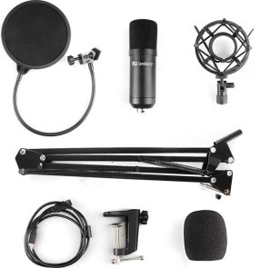 Мікрофон Sandberg Streamer USB Microphone Kit (126-07)