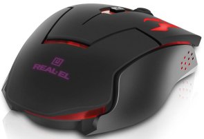 Миша Real-EL RM-520 Gaming Black (EL123200020)