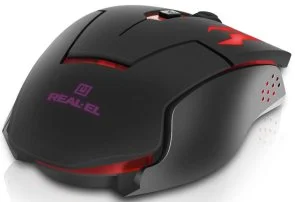 Фото: Миша Real-EL RM-520 Gaming Black (EL123200020) № 5 | KTC