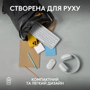 Фото: Миша Logitech Pebble 2 M350s Tonal White (910-007013) № 13 | KTC