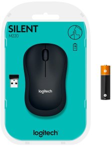 Миша Logitech M220 Silent Charcoal Black (910-004878)