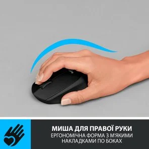 Фото: Миша Logitech M330 Silent Plus Black (910-004909) № 3 | KTC