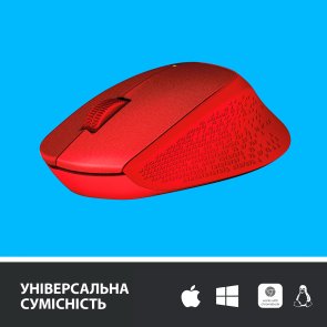 Миша Logitech M330 Silent Plus Red (910-004911)