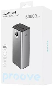 Фото: Батарея універсальна Proove Guardian 30000mAh 22.5W Metal Gray (PBG322210004) № 2 | KTC