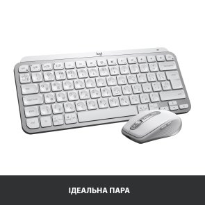 Клавіатура Logitech MX Keys Mini Minimalist US/Ukr Pale Grey (920-010499)