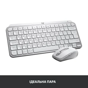 Фото: Клавіатура Logitech MX Keys Mini Minimalist US/Ukr Pale Grey (920-010499) № 5 | KTC