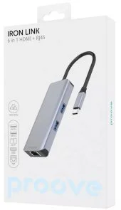 Фото: USB-хаб Proove Iron Link 6in1 Silver (HBI700010004) № 4 | KTC