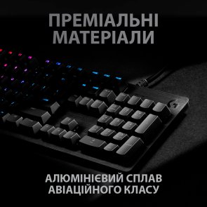 Клавіатура Logitech G512 Carbon Lightsync RGB Mechanical US GX Blue Black (920-008946)