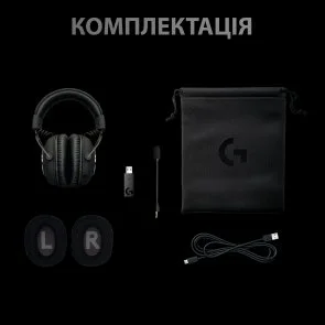 Фото: Гарнітура Logitech G PRO X Wireless Black (981-000907) № 13 | KTC