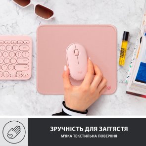 Килимок Logitech Mouse Pad Studio Series 200x230x2mm Darker Rose (956-000050)