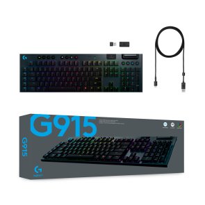 Клавіатура Logitech G915 Lightspeed RGB Mechanical US International Tactile Wireless Black