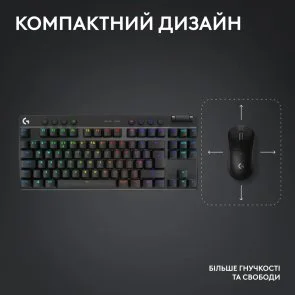 Фото: Клавіатура Logitech G Pro X TKL Lightspeed BT/WL Black (920-012136) № 5 | KTC