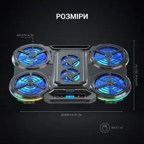 Фото: Підставка для ноутбука GamePro CP770 Black № 10 | KTC