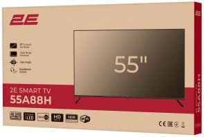 Телевізор MiniLED 2E 55A88H (Smart TV, Wi-Fi, 3840x2160)