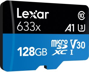 FLASH пам'ять Lexar High-Performance 633x Blue Micro SDXC 128GB with adapter (LSDMI128BB633A)