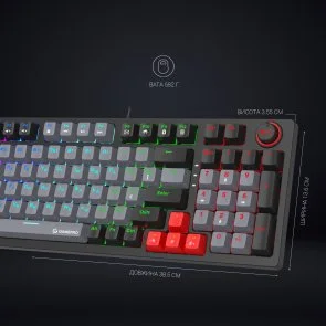 Фото: Клавіатура GamePro MK120R Red Switch USB Black № 10 | KTC
