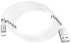 Кабель Hoco U91 Magnetic AM/Lightning 1m White (U91_Lightning_White)