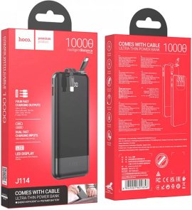 Батарея універсальна Hoco J114 10000mAh Black