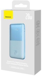  Батарея універсальна Baseus Bipow Pro 10000mAh 20W Blue (PPBD040103)