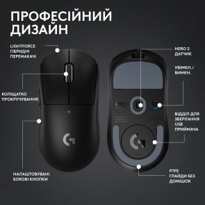 Миша Logitech G Pro X Superlight 2 Black (910-006630)