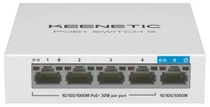 Фото: Комутатор Keenetic PoE Plus Switch 5 (KN-4610) № 2 | KTC