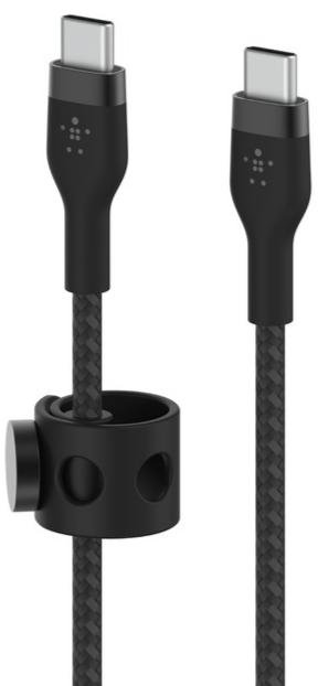Кабель Belkin BoostCharge Pro Flex Type-C/Type-C 1m PD Black (CAB011BT1MBK)