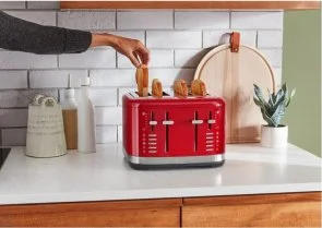 Фото: Тостер KitchenAid Toaster 4 Slots 5KMT4109 Imperial Red (5KMT4109EER) № 6 | KTC