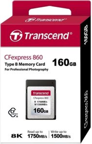 FLASH пам'ять Transcend CFExpress 860 PCIe Gen3 x2 NVMe 160GB (TS160GCFE860)