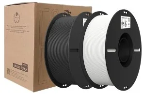 Фото: Пластик (філамент) для 3D друку Creality 3D PLA Filament 2-in-1 1.75mm/2x1kg Black/White (3301010337) № 4 | KTC