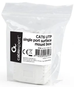 Фото: Розетка зовнішня Cablexpert UTP RJ-45 Cat.6 (NCAC-1U6-01) № 3 | KTC