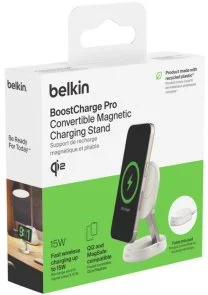 Фото: Бездротова зарядна станція Belkin BoostCharge Pro Magnetic Qi2 15W White (WIA008BTWH) № 9 | KTC