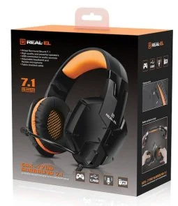 Фото: Гарнітура Real-EL GDX-7700 Black/Orange (EL124100016) № 13 | KTC