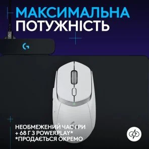 Фото: Миша Logitech G309 Lightspeed Wireless White (910-007207) № 11 | KTC